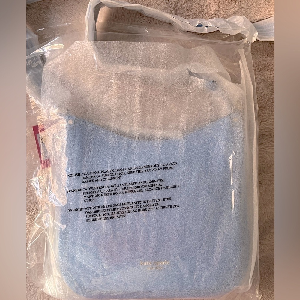 NWT Kate Spade Roulette Medium Messenger Leather Crossbody Bag Tidepool Blue - Picture 7 of 8